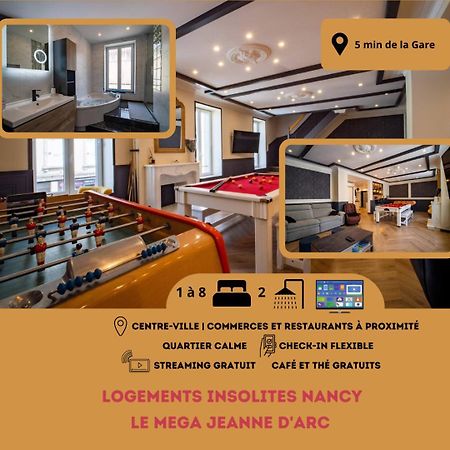 Mega Jeanne D'Arc Billard Baby Foot Logements Insolites Nancy Buitenkant foto